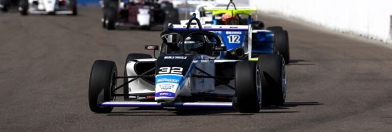 Christian Weir Grabs Top 10 in USF2000 Opener